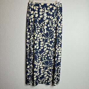 Emi & Joe Floral Daisy Stretchy Maxi Skirt Size Medium